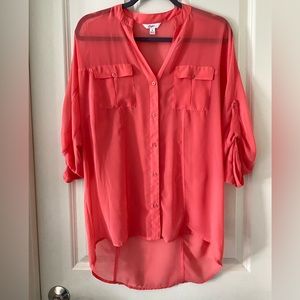 Candie’s Women’s Flowy Button Down Shirt